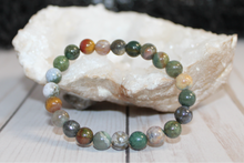Load image into Gallery viewer, Indian Agate Stretch Bracelet