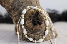 Load image into Gallery viewer, Nassa Shell w/ Colored Beads Slide Cord Bracelet