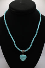 Load image into Gallery viewer, Gemstone Heart Pendant Necklace
