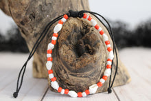 Load image into Gallery viewer, Nassa Shell w/ Colored Beads Slide Cord Bracelet