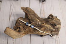 Load image into Gallery viewer, Cowrie Shell w/ Flower Tie Bracelet