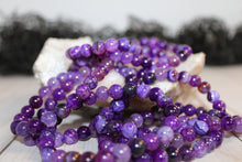 Load image into Gallery viewer, Purple Agate Stretch Bracelet