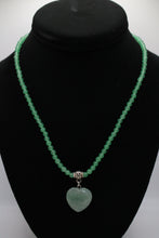 Load image into Gallery viewer, Gemstone Heart Pendant Necklace