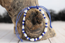 Load image into Gallery viewer, Nassa Shell w/ Colored Beads Slide Cord Bracelet