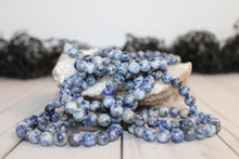Load image into Gallery viewer, Blue Dot Stone Stretch Bracelet