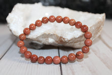 Load image into Gallery viewer, Gold Sandstone Stretch Bracelet