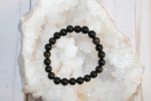Load image into Gallery viewer, Gold Sheen Obsidian Stretch Bracelet