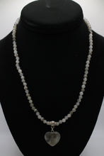 Load image into Gallery viewer, Gemstone Heart Pendant Necklace