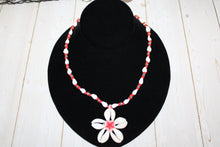 Load image into Gallery viewer, Cowrie Shell Flower Necklace

