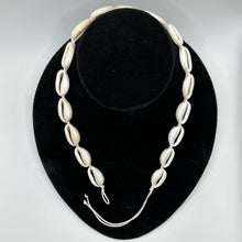 Load image into Gallery viewer, Cowrie Choker on Wax Cord Necklace
