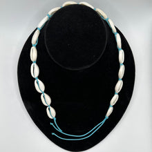 Load image into Gallery viewer, Cowrie Choker on Wax Cord Necklace
