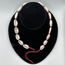 Load image into Gallery viewer, Cowrie Choker on Wax Cord Necklace
